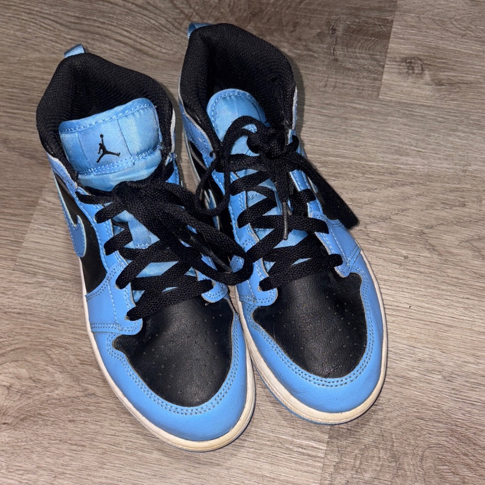 Kids Blue and Black Sneakers